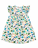 Garden Flutter Milk Silk Dress - Great Lakes Kids Apparel LLC