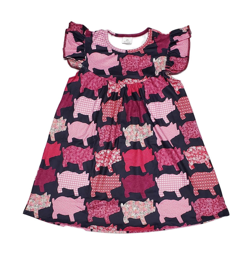 Pig Milk Silk Flutter Dress - Great Lakes Kids Apparel LLC