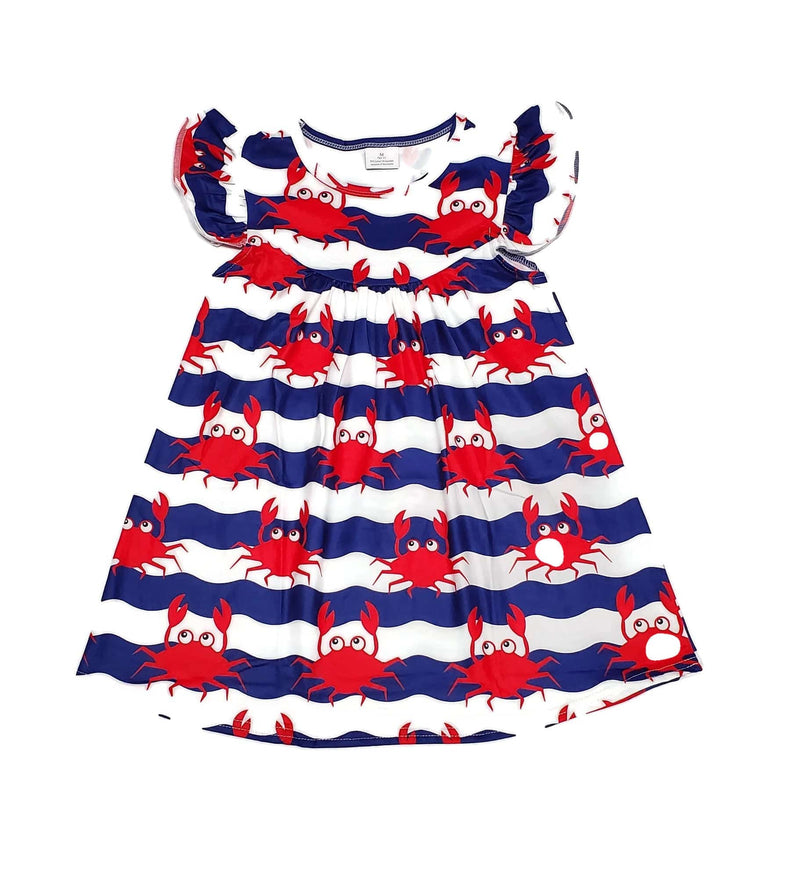 Crab Milk Silk Flutter Dress - Great Lakes Kids Apparel LLC