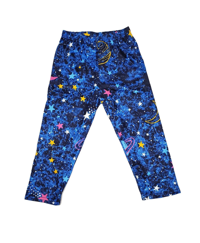 Blue Space Milk Silk Lounge Pants - Great Lakes Kids Apparel LLC