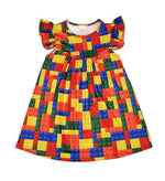 Building Block Milk Silk Flutter Dress - Great Lakes Kids Apparel LLC