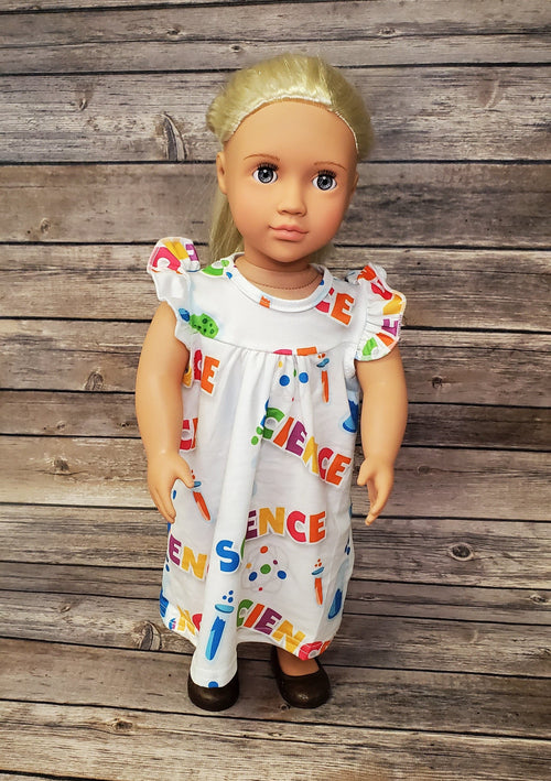 Science Milk Silk Doll Dress - Great Lakes Kids Apparel LLC