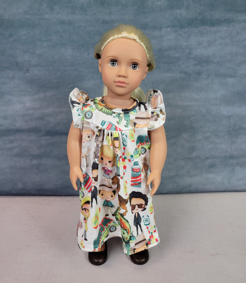 Dino Park Milk Silk Doll Dress - Great Lakes Kids Apparel LLC