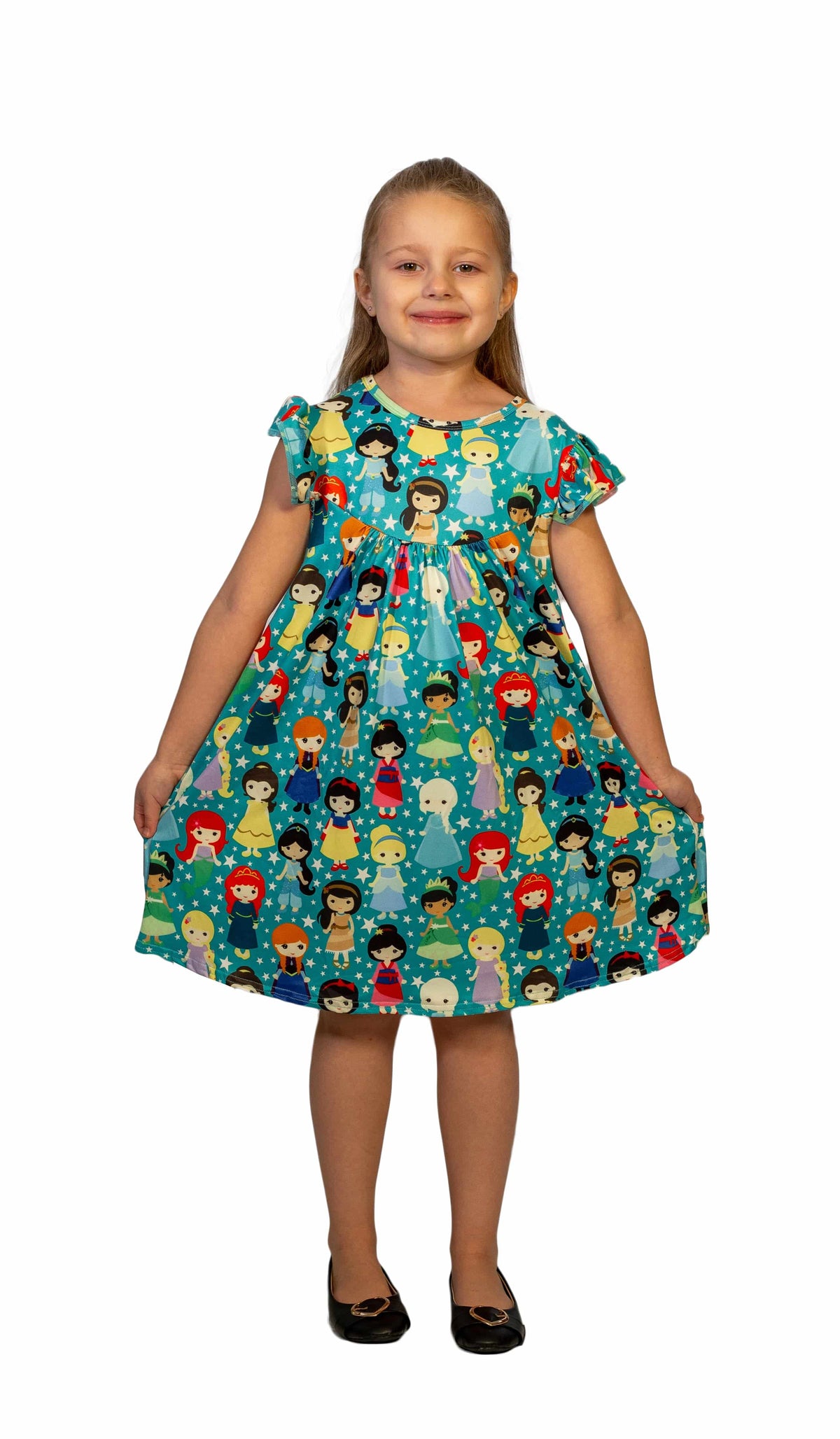 Princess Milk Silk Flutter Dress - Great Lakes Kids Apparel LLC