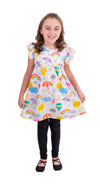 Spring Friends Milk Silk Flutter Dress - Great Lakes Kids Apparel LLC