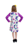 Papillon Long Sleeve Milk Silk Dress - Great Lakes Kids Apparel LLC