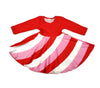 Red Hue Twirl Milk Silk Dress - Great Lakes Kids Apparel LLC