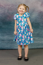 Ocean Friends Milk Silk Long Flutter Dress - Great Lakes Kids Apparel LLC