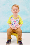 Birthday Dino Milk Silk Raglan - Great Lakes Kids Apparel LLC