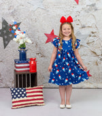 Patriotic Popsicle Flutter Milk Silk Dress - Great Lakes Kids Apparel LLC