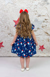 Patriotic Popsicle Flutter Milk Silk Dress - Great Lakes Kids Apparel LLC