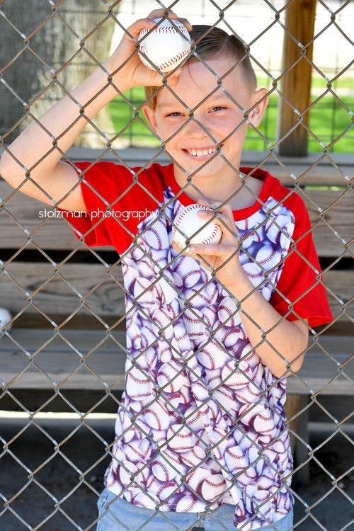 Baseball Milk Silk Raglan - Great Lakes Kids Apparel LLC