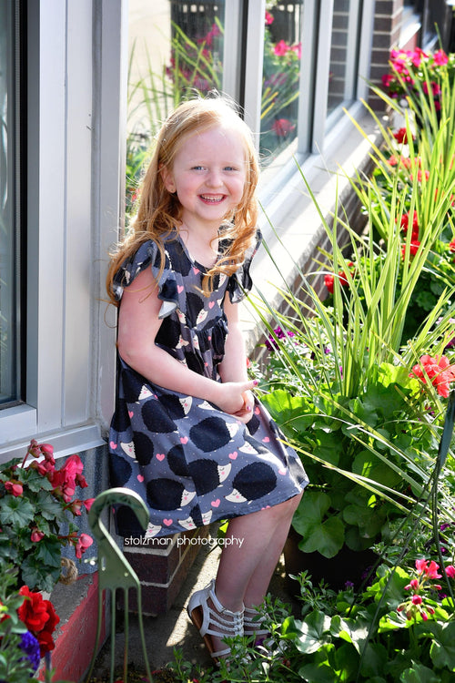 Hedgehog Milk Silk Flutter Dress - Great Lakes Kids Apparel LLC