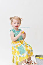 Lemon Front Pocket Milk Silk Tank Dress - Great Lakes Kids Apparel LLC