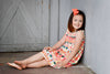 Peach Fruit Milk Silk Tank Dress - Great Lakes Kids Apparel LLC