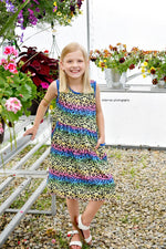 Neon Leopard Pocket Milk Silk Tank Dress - Great Lakes Kids Apparel LLC