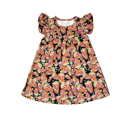 Popcorn Milk Silk Flutter Dress - Great Lakes Kids Apparel LLC
