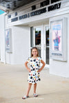 Movie Inspired Flutter Milk Silk Dress - Great Lakes Kids Apparel LLC