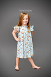 Smores Milk Silk Flutter Dress - Great Lakes Kids Apparel LLC