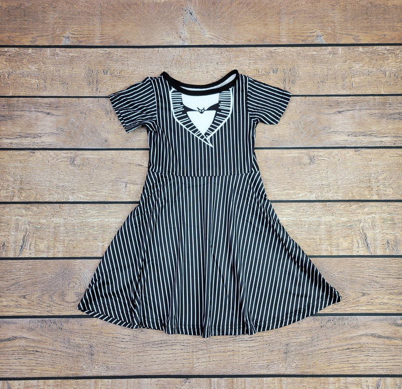 Skeleton Inspired Dress - Great Lakes Kids Apparel LLC