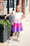 Shades of Purple Flutter Dress - Great Lakes Kids Apparel LLC