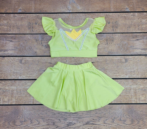 Frog Princess Inspired 2 Piece Swimsuit - Great Lakes Kids Apparel LLC