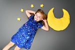 Blue Space Milk Silk Flutter Dress - Great Lakes Kids Apparel LLC