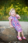 Bright Paisley Milk Silk Flutter Dress - Great Lakes Kids Apparel LLC