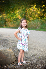 Raccoon Milk Silk Flutter Dress - Great Lakes Kids Apparel LLC