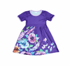 Purple Passion Short Sleeve Milk Silk Dress - Great Lakes Kids Apparel LLC