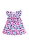 Paris Milk Silk Flutter Dress - Great Lakes Kids Apparel LLC