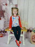 Reindeer Games Long Sleeve Milk Silk Raglan - Great Lakes Kids Apparel LLC