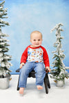 Reindeer Games Long Sleeve Milk Silk Raglan - Great Lakes Kids Apparel LLC