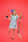 Hockey Milk Silk Flutter Dress - Great Lakes Kids Apparel LLC