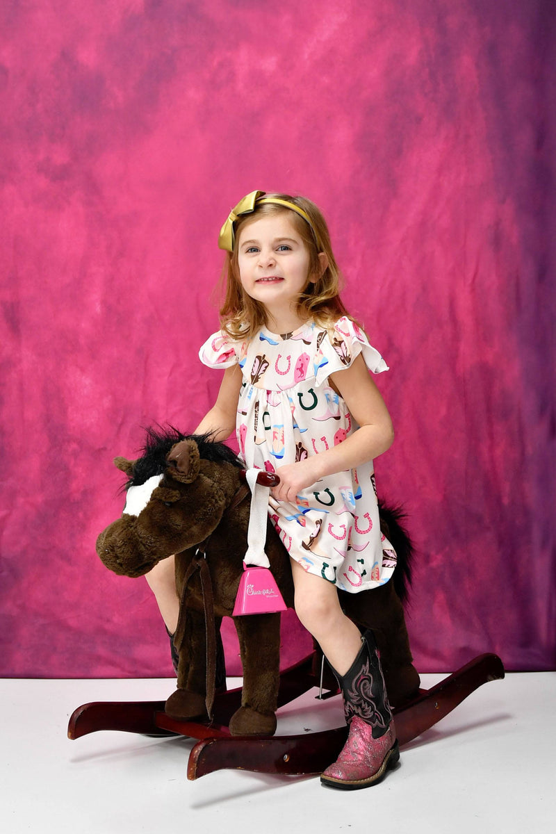 Cowgirl Fun Milk Silk Flutter Dress - Great Lakes Kids Apparel LLC