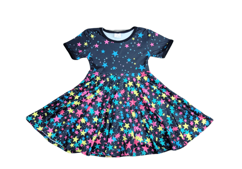Shine Bright Milk Silk Twirl Dress - Great Lakes Kids Apparel LLC