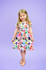 Under the Sea Milk Silk Flutter Dress - Great Lakes Kids Apparel LLC