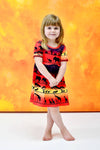 Pride Lands Short Sleeve Milk Silk Dress - Great Lakes Kids Apparel LLC