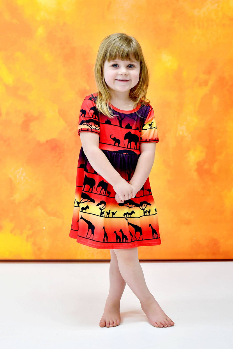 Holly Berry Long Sleeve Milk Silk Dress With Velvet Twirl | Great Lakes Kids  Apparel LLC