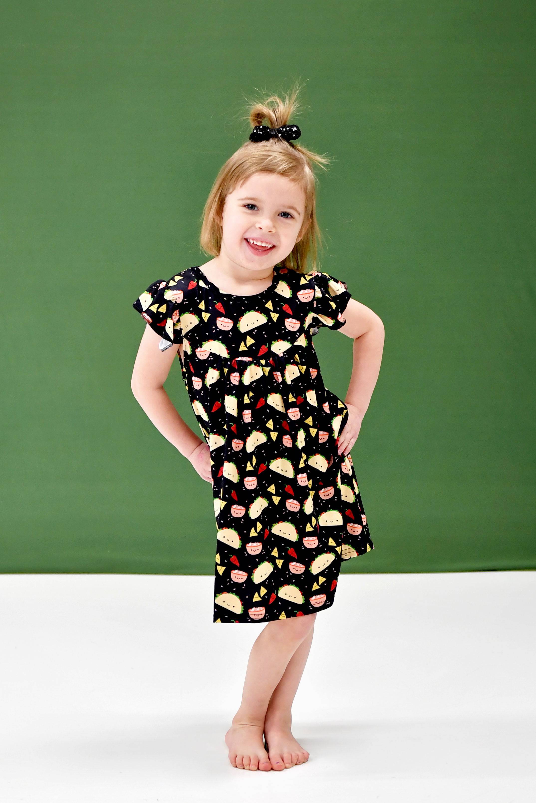 milk silk flutter dress Watermelon Milk Silk Flutter Dress 4T