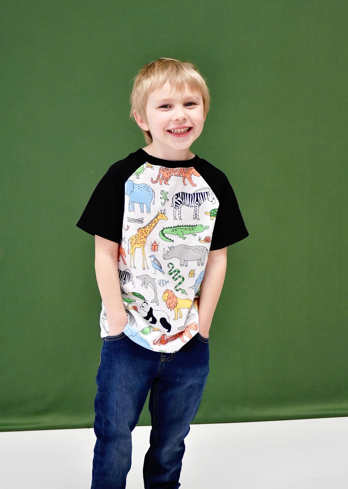 Zoo Milk Silk Raglan - Great Lakes Kids Apparel LLC