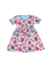 Candy Short Sleeve Pocket Milk Silk Dress - Great Lakes Kids Apparel LLC