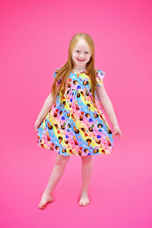 Miracle Family Milk Silk Flutter Dress - Great Lakes Kids Apparel LLC