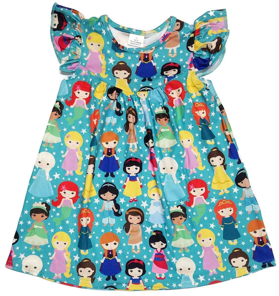Princess Milk Silk Flutter Dress | Great Lakes Kids Apparel LLC