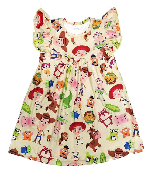 Toy Story Flutter Milk Silk Dress - Great Lakes Kids Apparel LLC