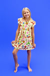 Friend In Me Flutter Milk Silk Dress - Great Lakes Kids Apparel LLC