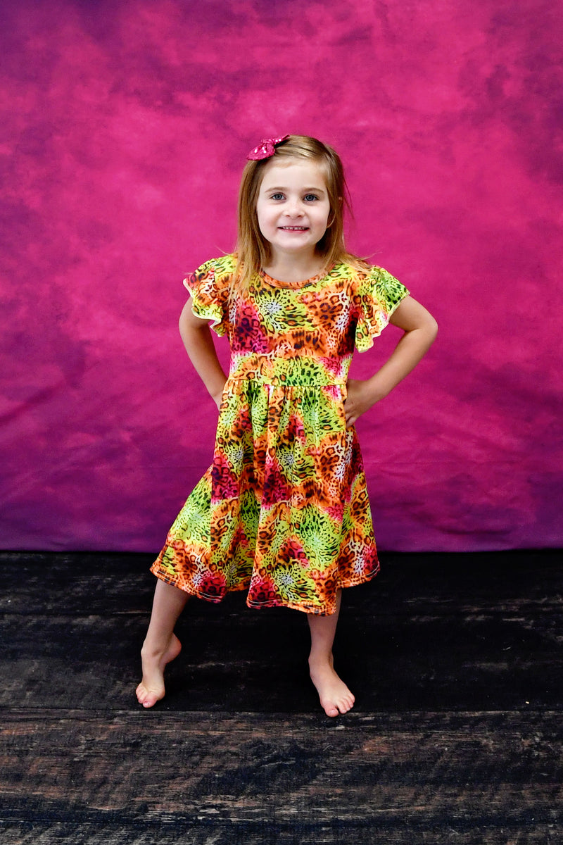 Wild and Free Long Milk Silk Dress - Great Lakes Kids Apparel LLC