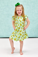 Avocado Milk Silk Flutter Dress - Great Lakes Kids Apparel LLC