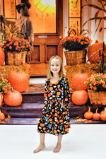 Fall Critters Long Sleeve Pocket Milk Silk Dress - Great Lakes Kids Apparel LLC