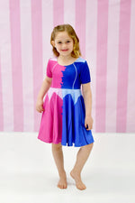 Make It Pink, Make It Blue Milk Silk Twirl Dress - Great Lakes Kids Apparel LLC
